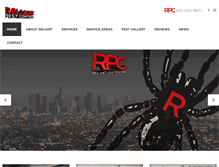 Tablet Screenshot of myreliantpestcontrol.com